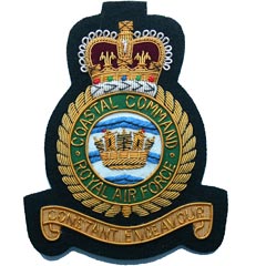 Royal Air Force Coastal Command Wire Blazer Badge